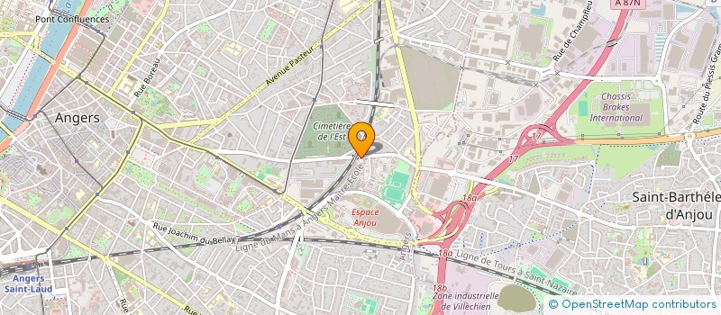 localisation de l'entreprise BATIMENT DU SOLEIL à ANGERS