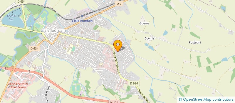 localisation de l'entreprise BATIMENT ENERGIE ECOLOGIE  L'ISLE-JOURDAIN