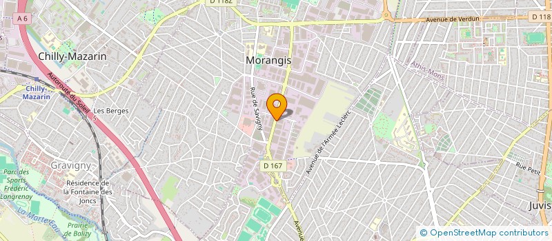 localisation de l'entreprise BATIMENT & ENERGIES RENOUVELABLES à MORANGIS