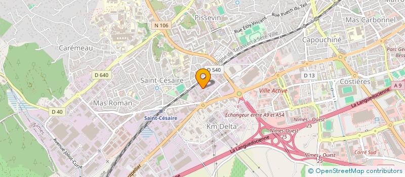 localisation de l'entreprise BATIMENT ENVIRONNEMENT CONSTRUCTION  NIMES