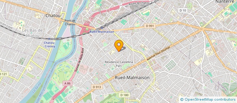 localisation de l'entreprise BATIMENT ENVIRONNEMENT TECHNIQUES à RUEIL-MALMAISON