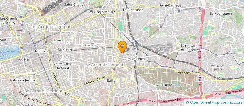 localisation de l'entreprise BATIMENT ET COULEURS DU SUD à MARSEILLE