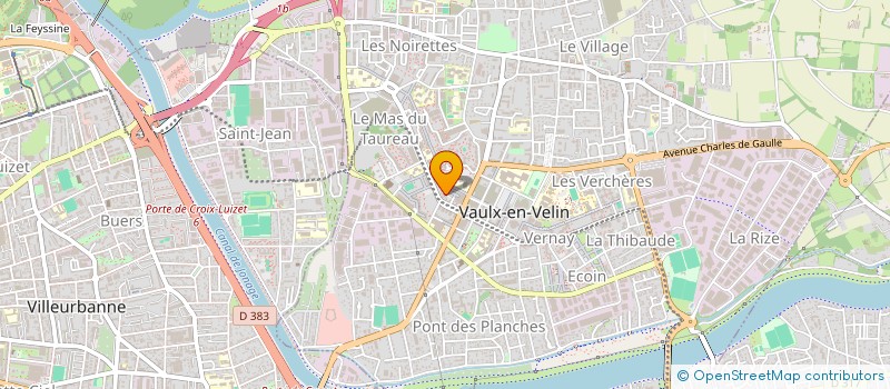 localisation de l'entreprise BATIMENT ET DECORATION à VAULX-EN-VELIN
