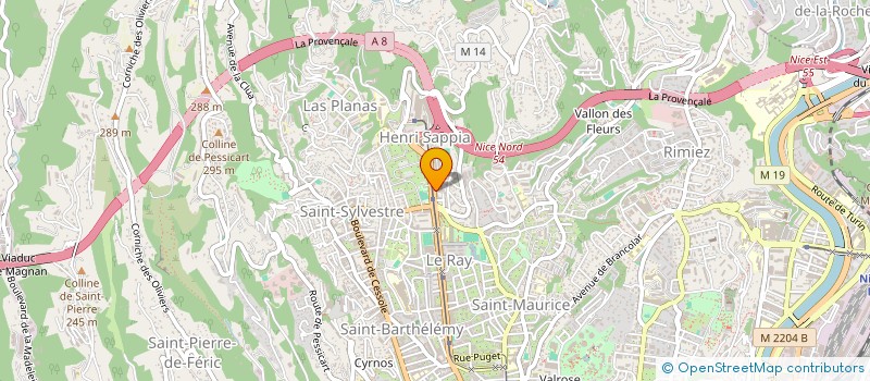 localisation de l'entreprise BATIMENT ET INGENIERIE à NICE