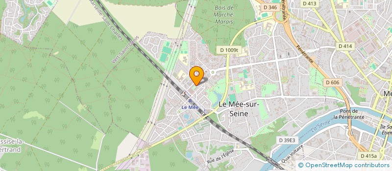 localisation de l'entreprise BATIMENT ET RENOVATION GENERALE à LE MEE-SUR-SEINE