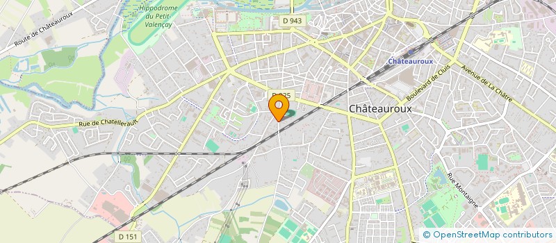 localisation de l'entreprise BATIMENT ET SECOND OEUVRE DE L'INDRE à CHATEAUROUX