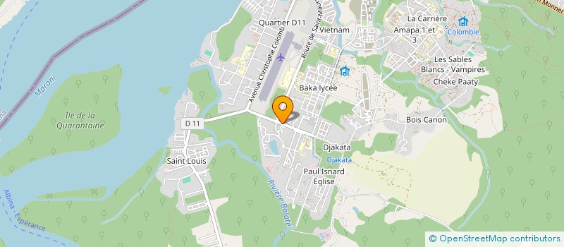 localisation de l'entreprise BATIMENT ET TRAVAUX DE FINITION GUYANAIS  SAINT-LAURENT-DU-MARONI