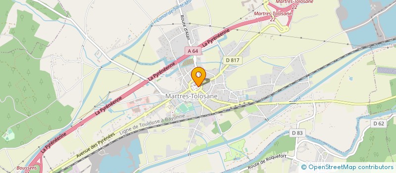 localisation de l'entreprise BATIMENT ET TRAVAUX DE SECOND OEUVRE à MARTRES-TOLOSANE