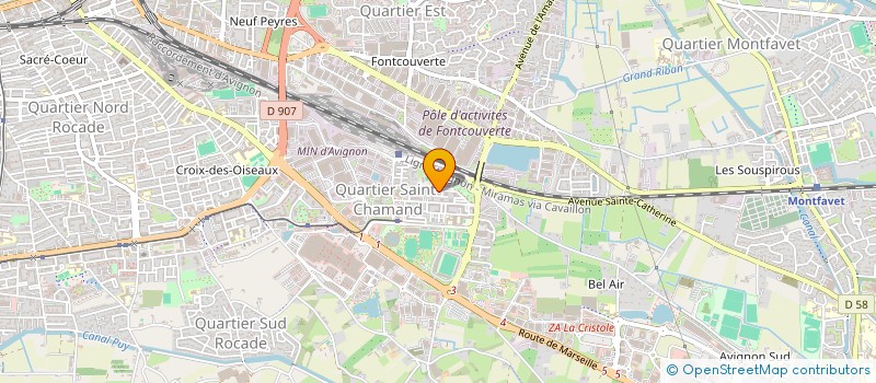 localisation de l'entreprise BATIMENT ET TRAVAUX PUBLICS DE PROVENCE à AVIGNON