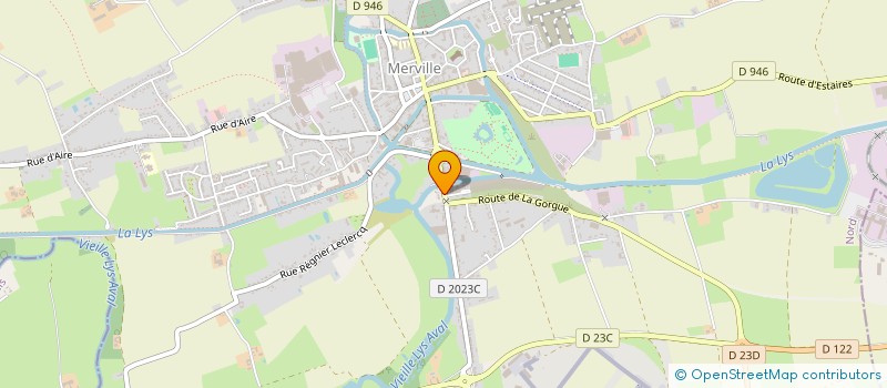 localisation de l'entreprise BATIMENT ET TRAVAUX PUBLICS LEFEBVRE à MERVILLE