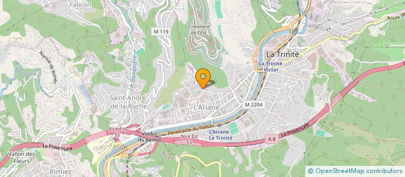 localisation de l'entreprise BATIMENT EURO 2000  NICE