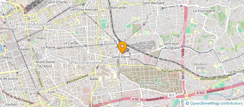 localisation de l'entreprise BATIMENT EUROPE SUD à MARSEILLE