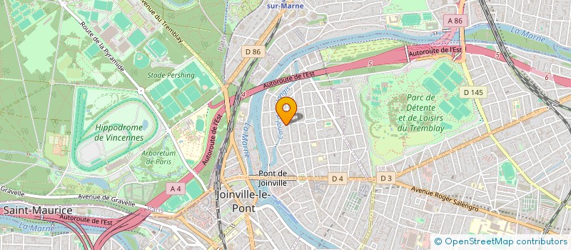 localisation de l'entreprise BATIMENT EXPERTISE ENVIRONNEMENT - BATI 2 E à JOINVILLE-LE-PONT