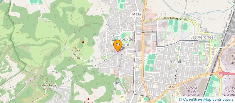 localisation de l'entreprise BATIMENT EXTERIEUR à CLERMONT-FERRAND