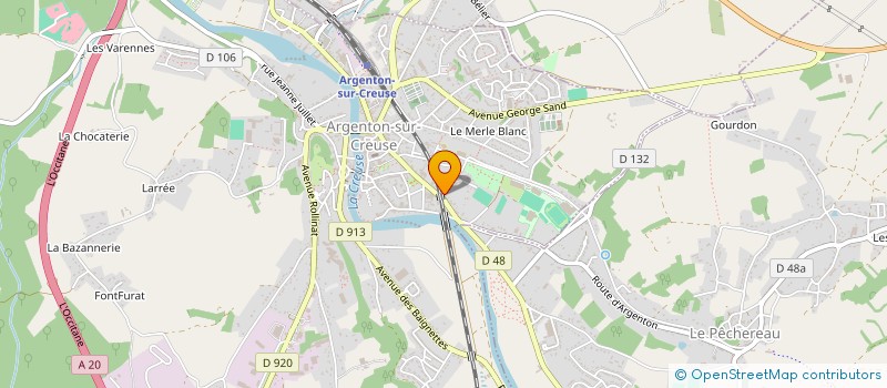 localisation de l'entreprise BATIMENT FORESTIER à ARGENTON-SUR-CREUSE