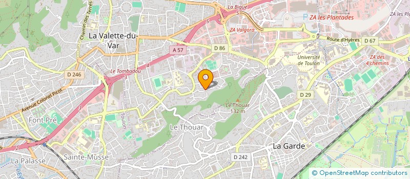 localisation de l'entreprise BATIMENT GENERAL à LA VALETTE DU VAR