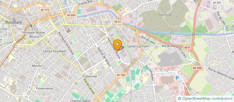 localisation de l'entreprise BATIMENT GENERAL DE FRANCE  ROUBAIX