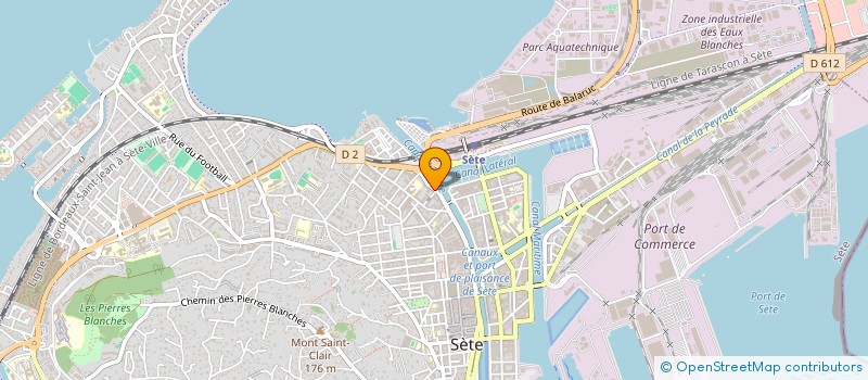 localisation de l'entreprise BATIMENT GENIE CIVILE EXPERTISE  SETE