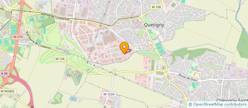 localisation de l'entreprise BATIMENT & GESTION  QUETIGNY