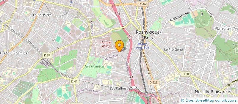 localisation de l'entreprise BATIMENT HV à MONTREUIL