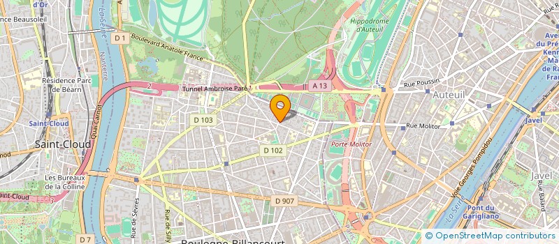 localisation de l'entreprise BATIMENT INDUSTRIE SERVICES à BOULOGNE-BILLANCOURT