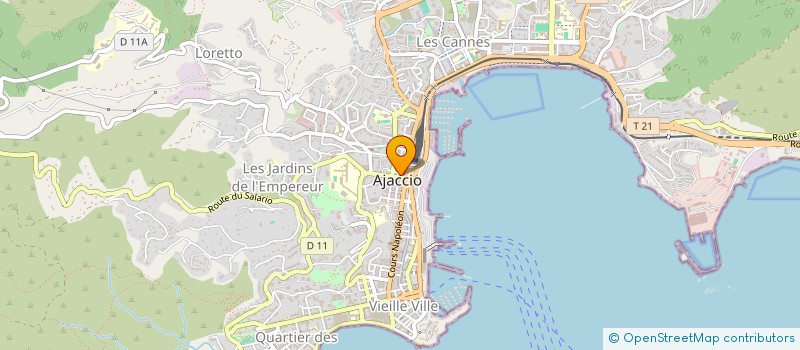 localisation de l'entreprise BATIMENT INGENIERIE MODELISATION CONCEPT à AJACCIO
