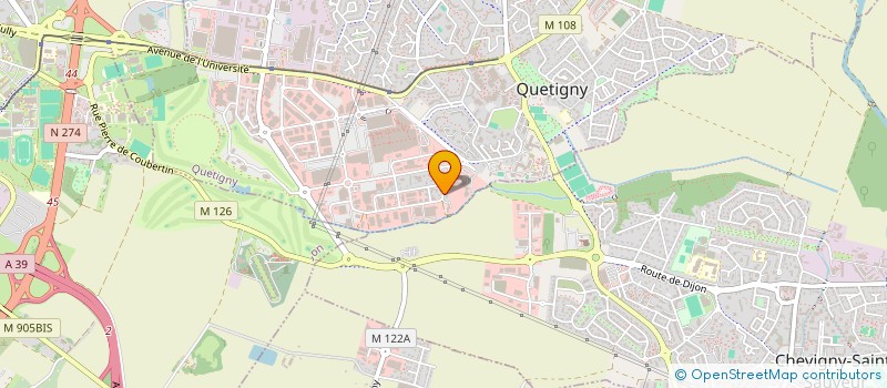 localisation de l'entreprise BATIMENT INTEGRAL PERFORMANCE à QUETIGNY