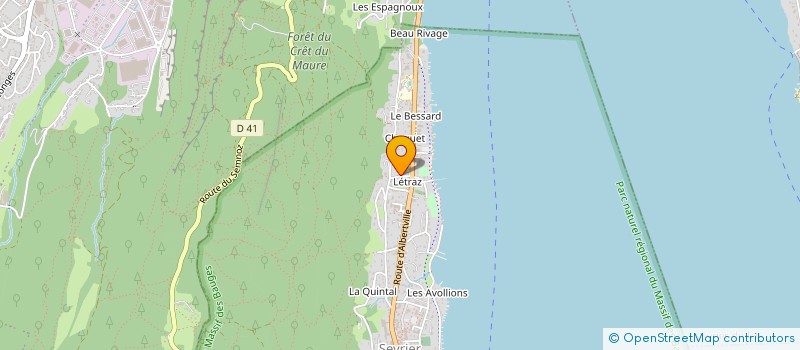 localisation de l'entreprise BATIMENT JVB  SEVRIER