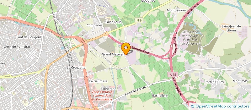 localisation de l'entreprise BATIMENT LITTORAL OCCITANIE  BEZIERS
