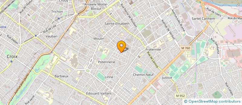 localisation de l'entreprise BATIMENT NORD DE FRANCE  ROUBAIX