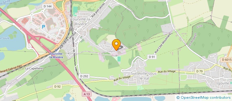 localisation de l'entreprise BATIMENT NORMANDIE CONCEPTION INDUSTRIELLE  SOTTEVILLE-SOUS-LE-VAL