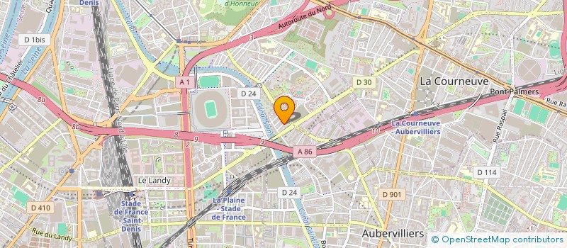 localisation de l'entreprise BATIMENT OPERA ROYAL  AUBERVILLIERS