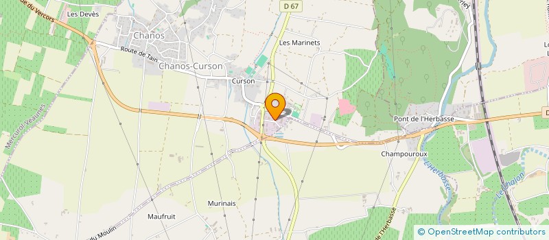 localisation de l'entreprise BATIMENT PLATRERIE PEINTURE  CHANOS-CURSON