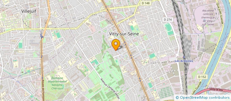 localisation de l'entreprise BATIMENT PORTE FACADE à VITRY-SUR-SEINE