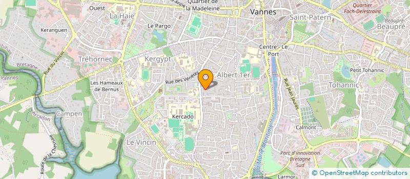 localisation de l'entreprise BATIMENT PRO à VANNES