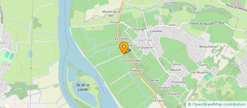 localisation de l'entreprise BATIMENT RAVALEMENT GIRONDE B.R.G.  QUINSAC