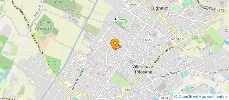 localisation de l'entreprise BATIMENT REALISATION ETUDE CONSEIL à VILLENEUVE-TOLOSANE