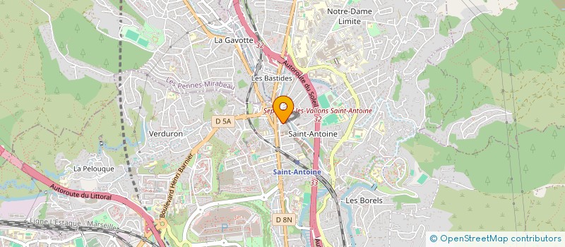 localisation de l'entreprise BATIMENT RENOVATION 13 à MARSEILLE 15EME