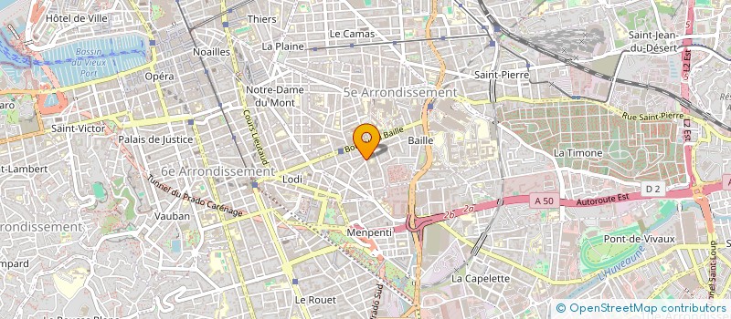 localisation de l'entreprise BATIMENT RENOVATION DU SUD à MARSEILLE