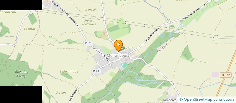 localisation de l'entreprise BATIMENT RENOVATION ET SERVICES  B.R.S.  MUIRANCOURT