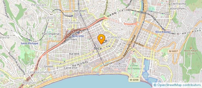 localisation de l'entreprise BATIMENT RENOVATION TOUS CORPS D ETAT à NICE