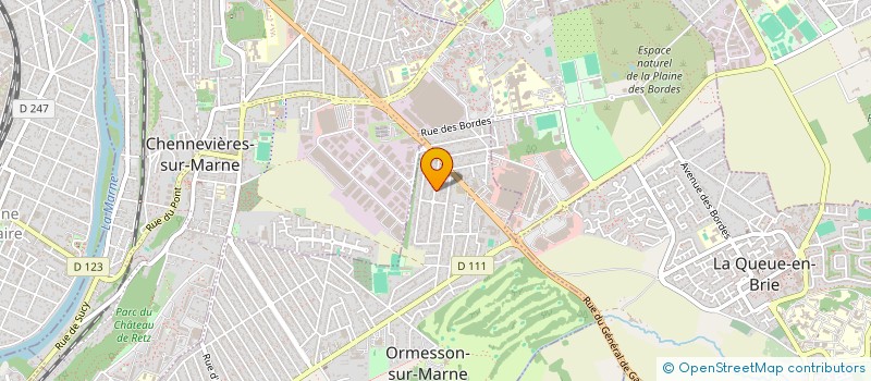 localisation de l'entreprise BATIMENT-RENOVATION-TRAVAUX PUBLICS à ORMESSON-SUR-MARNE