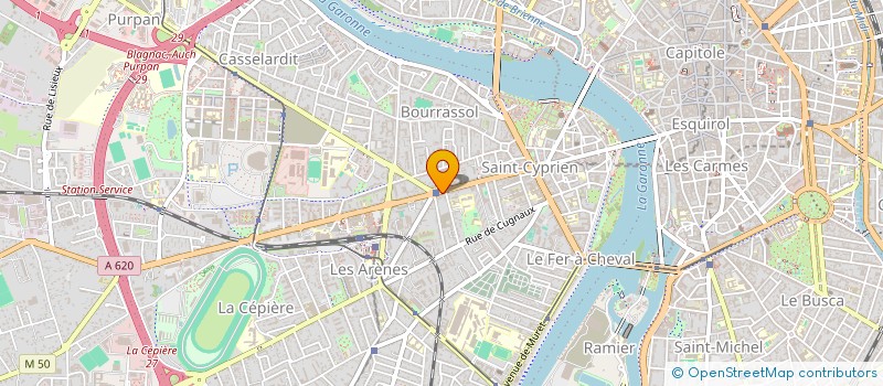 localisation de l'entreprise BATIMENT RIVE GAUCHE à TOULOUSE