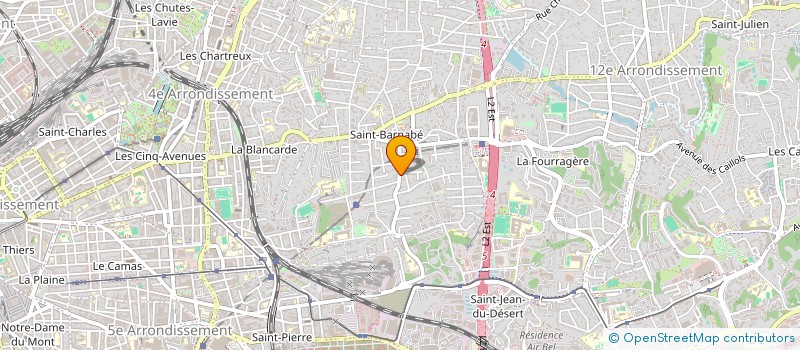 localisation de l'entreprise BATIMENT SECOND OEUVRE  MARSEILLE