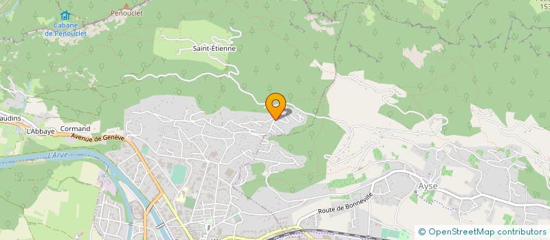 localisation de l'entreprise BATIMENT SERVICE ARTISANAT - B.S.A.  GLIERES-VAL-DE-BORNE