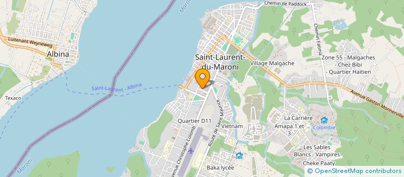 localisation de l'entreprise BATIMENT SERVICE MARONI à SAINT-LAURENT-DU-MARONI