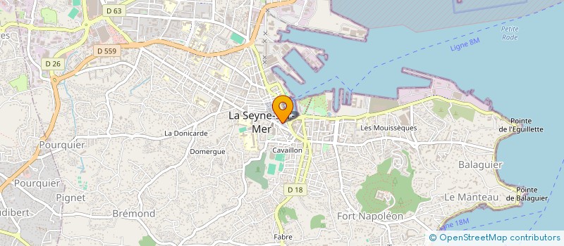 localisation de l'entreprise BATIMENT SERVICE SARL à LA SEYNE-SUR-MER
