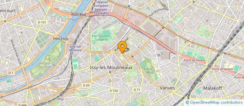 localisation de l'entreprise BATIMENT SERVICES à ISSY-LES-MOULINEAUX