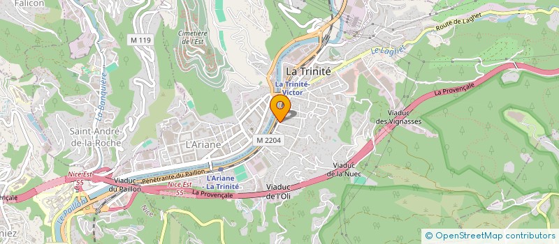 localisation de l'entreprise BATIMENT SERVICES NICE  LA TRINITE