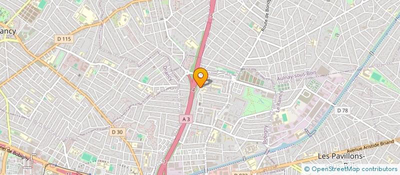 localisation de l'entreprise BATIMENT SUD  BONDY